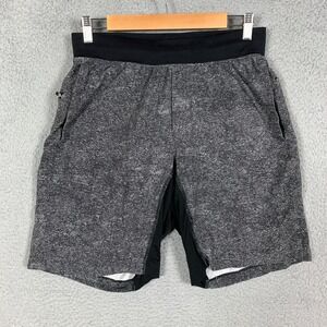 Lululemon T.H.E. Short Mens Medium M Gray Pinweave Alpine Luxtreme 9" Liner